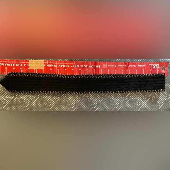 Black Cotton/Lurex Sash - Picture 3 of 5